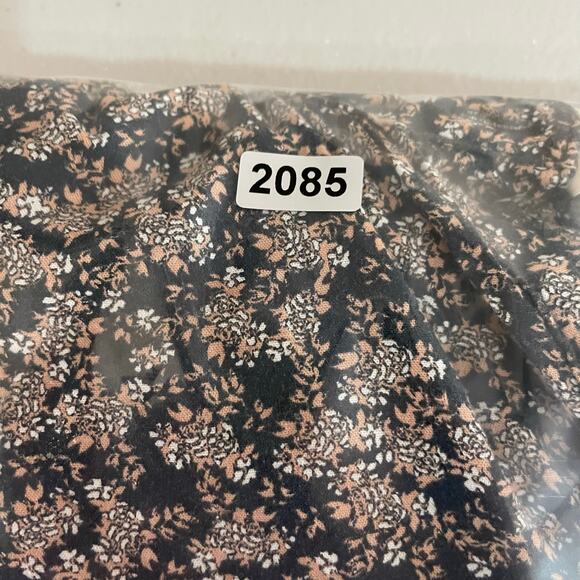 Universal Thread Black Brown Bohemian Quarter Button Down Blouse Women's XS - Picture 11 of 11